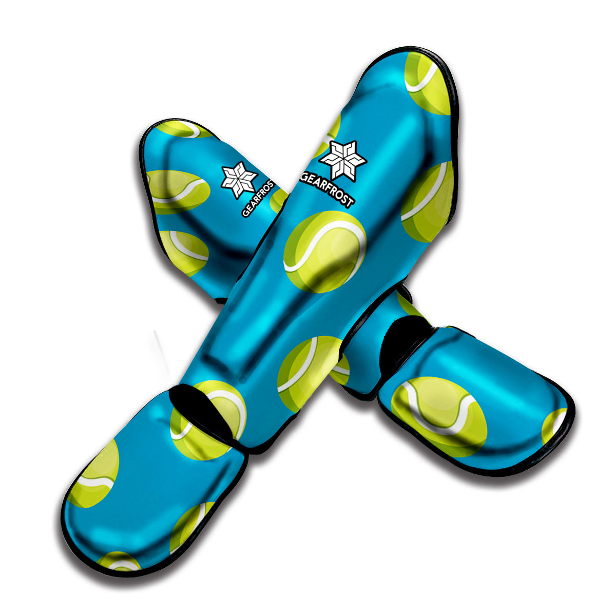 Tennis Theme Pattern Print Muay Thai Shin Guard