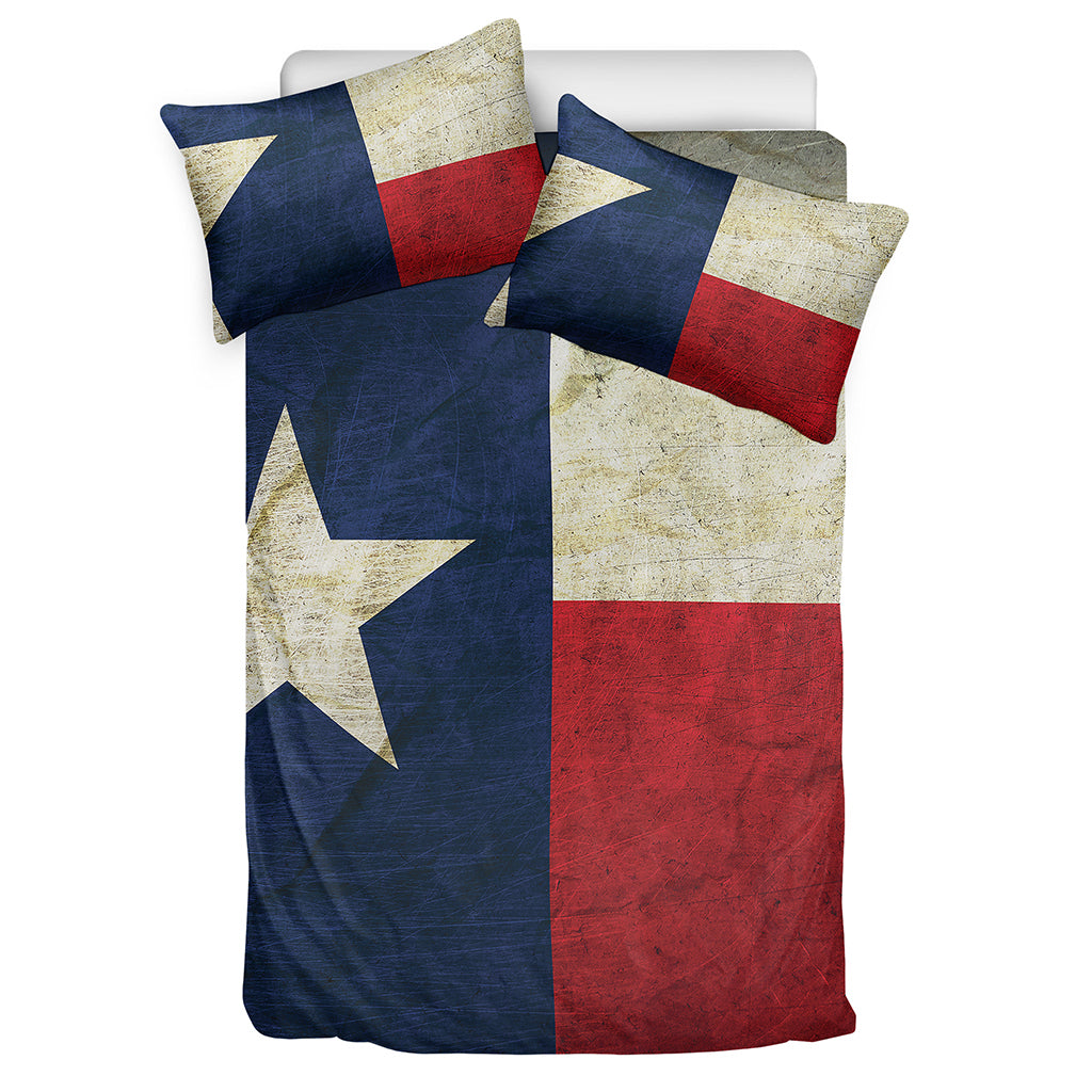 Texas Flag Print Duvet Cover Bedding Set