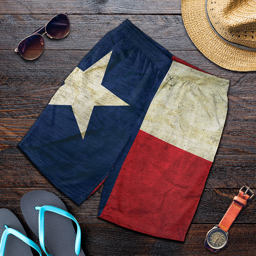 Texas Flag Print Men's Shorts