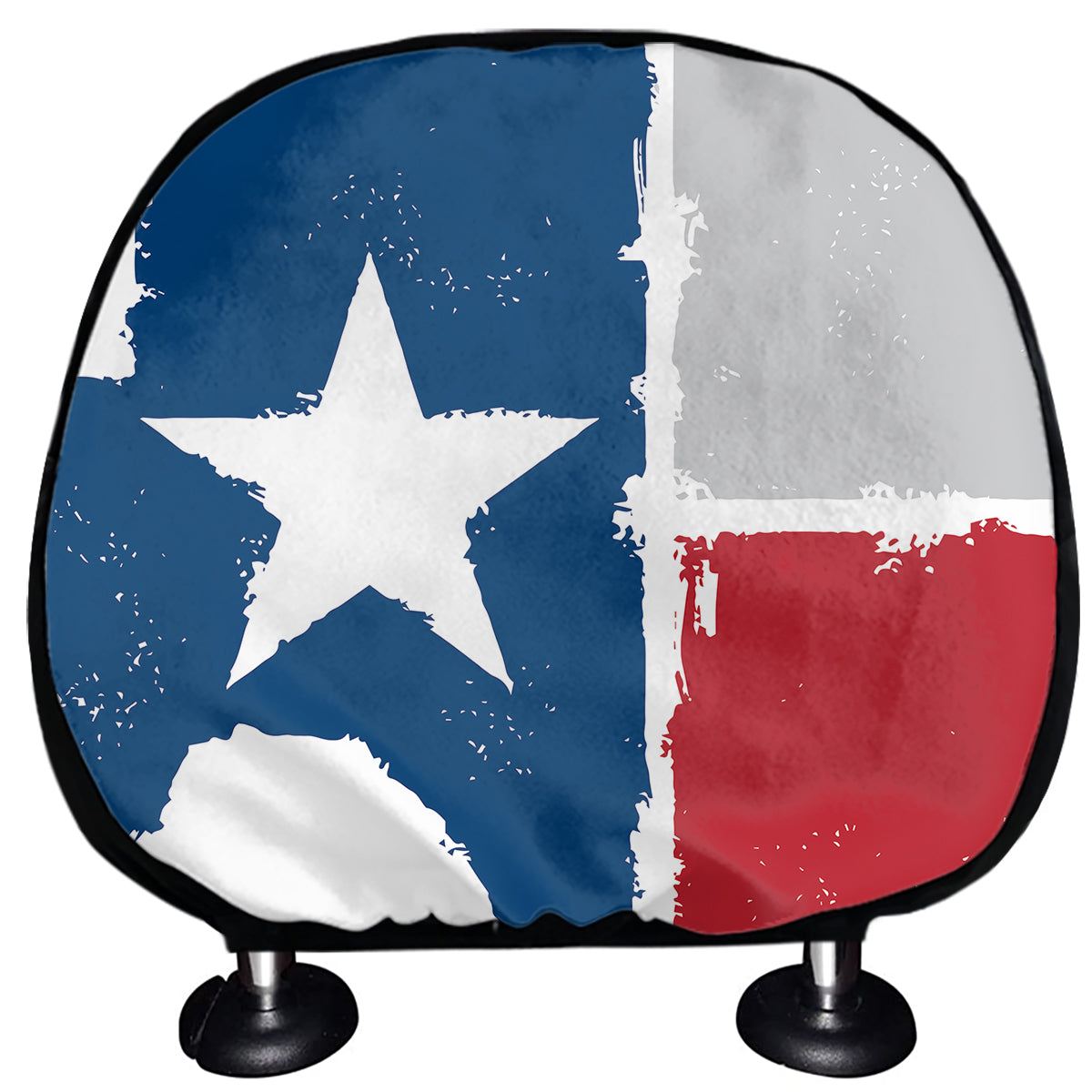Texas State Flag Print Car Headrest Covers
