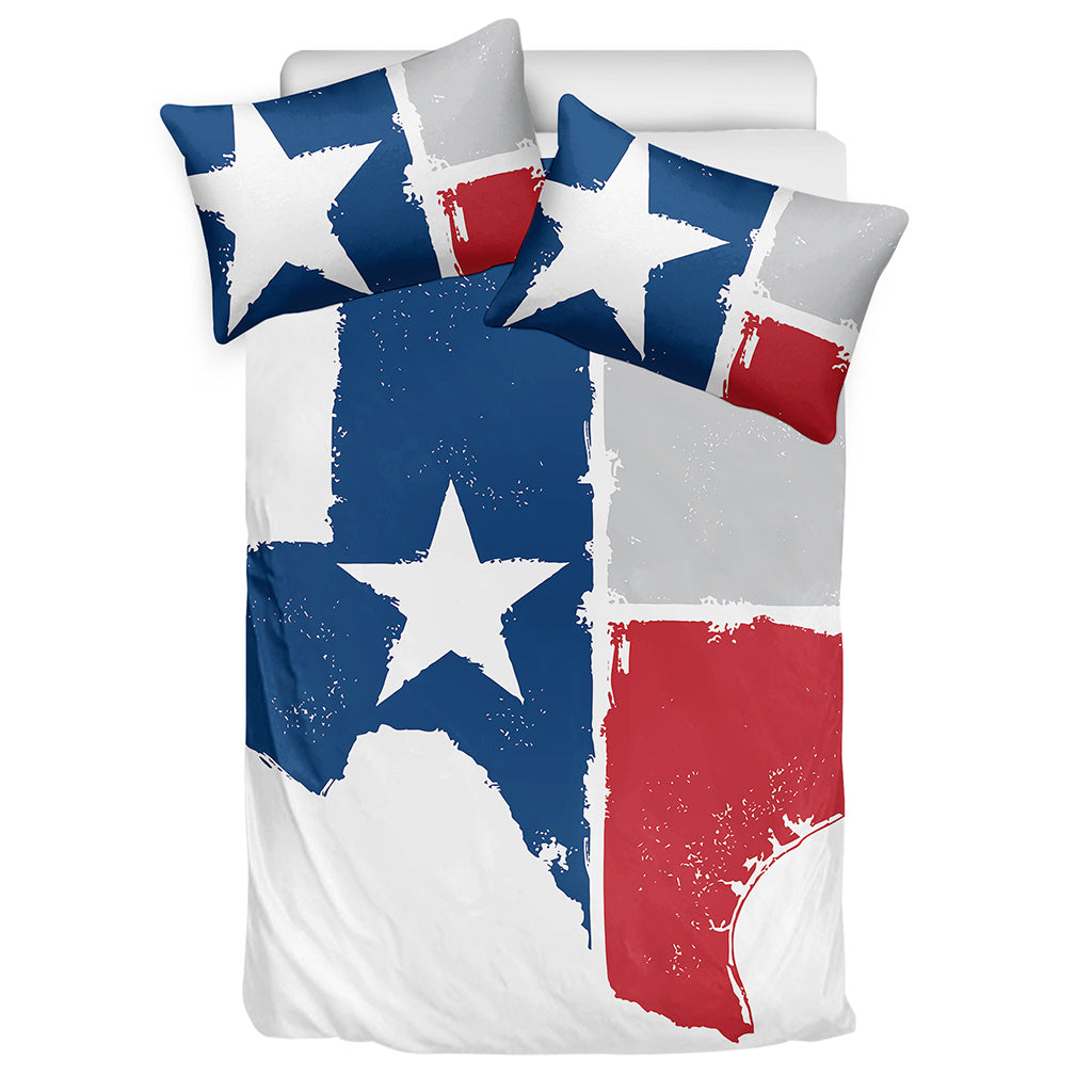 Texas State Flag Print Duvet Cover Bedding Set