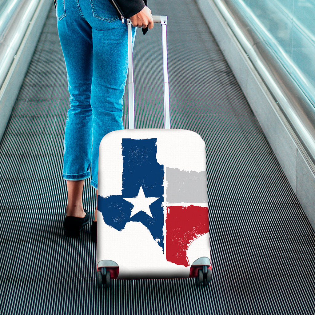 Texas State Flag Print Luggage Cover