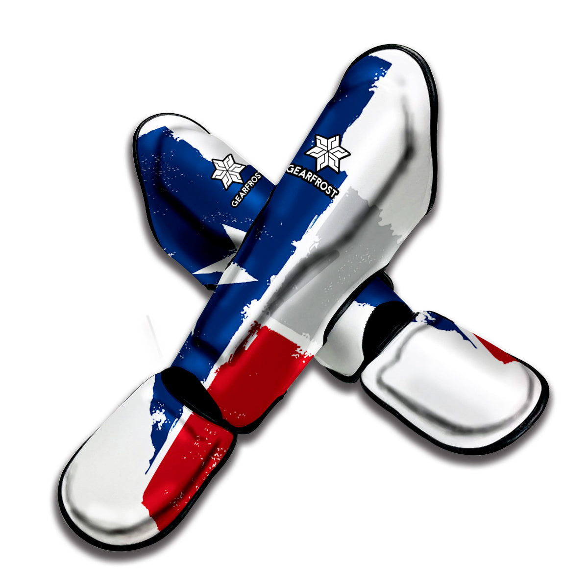 Texas State Flag Print Muay Thai Shin Guard