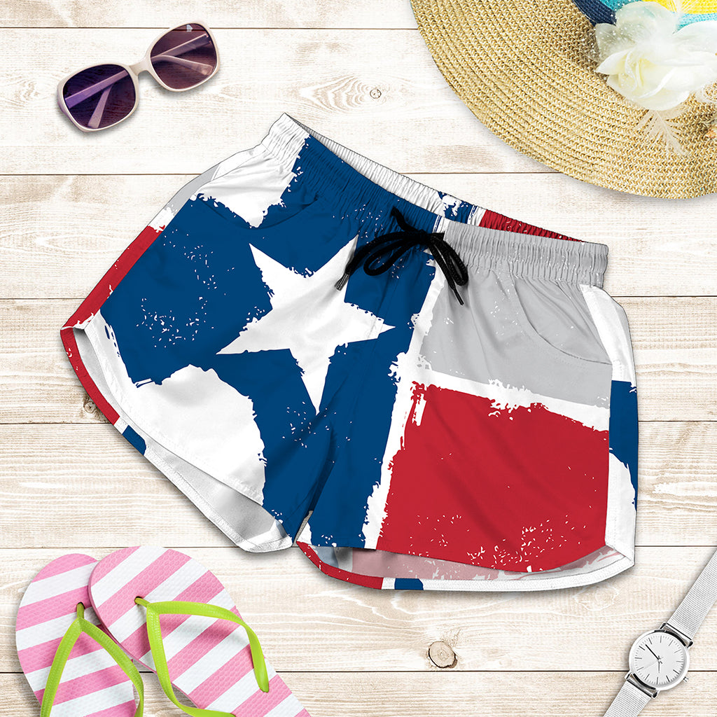 Texas State Flag Print Women's Shorts