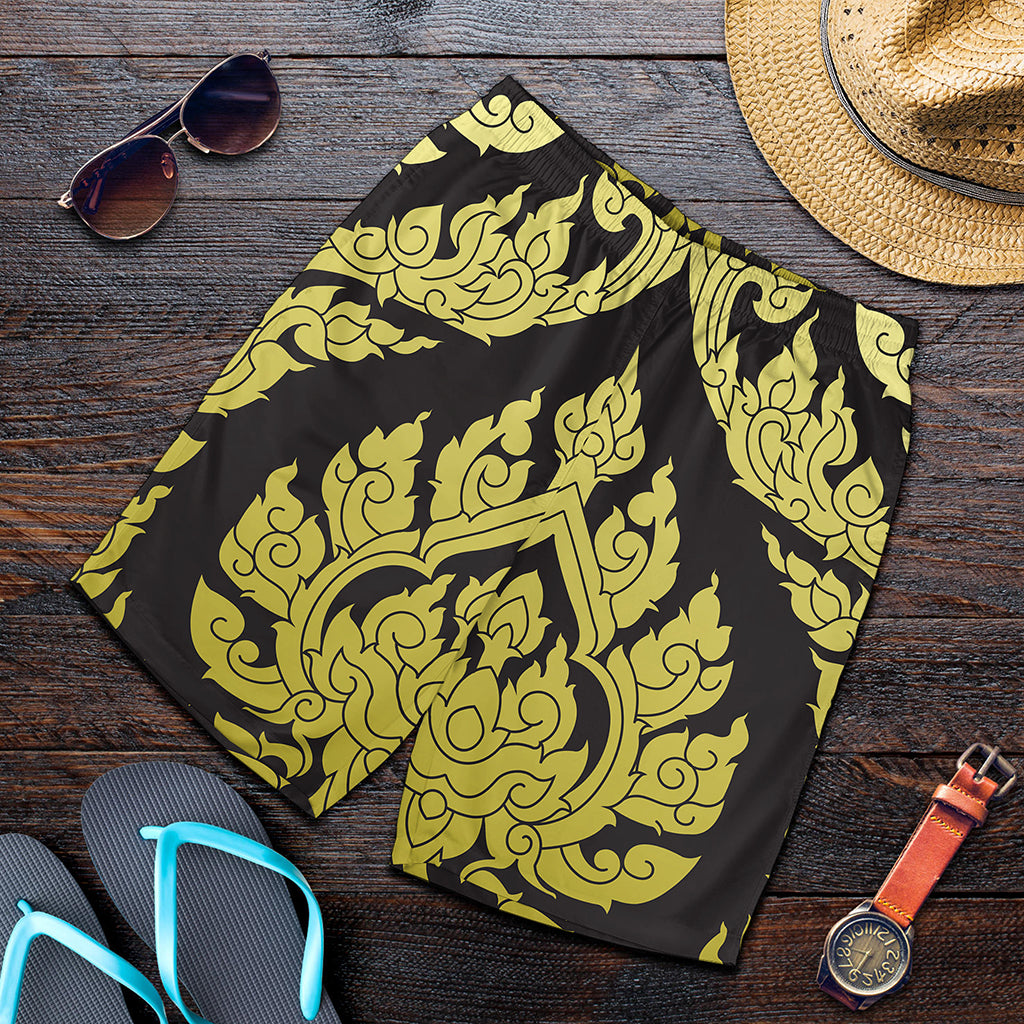 Thai Ornament Pattern Print Men's Shorts