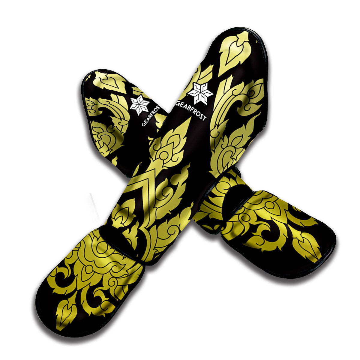 Thai Ornament Pattern Print Muay Thai Shin Guard