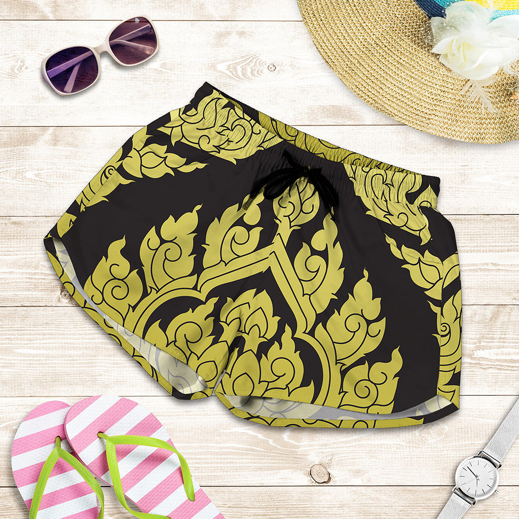 Thai Ornament Pattern Print Women's Shorts