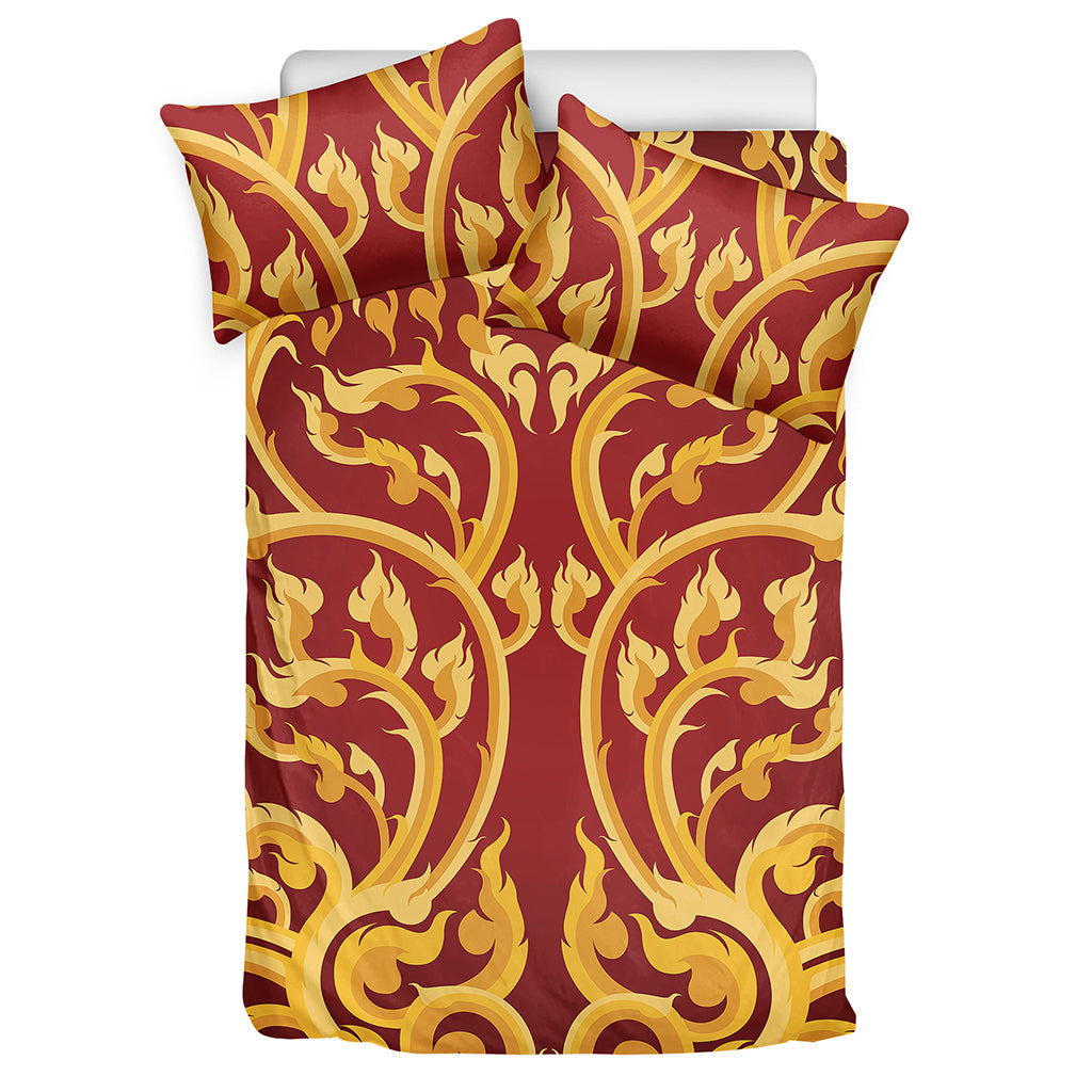 Thai Winding Vines Pattern Print Duvet Cover Bedding Set
