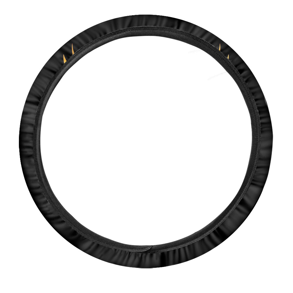 The Seven Chakras Caduceus Print Car Steering Wheel Cover