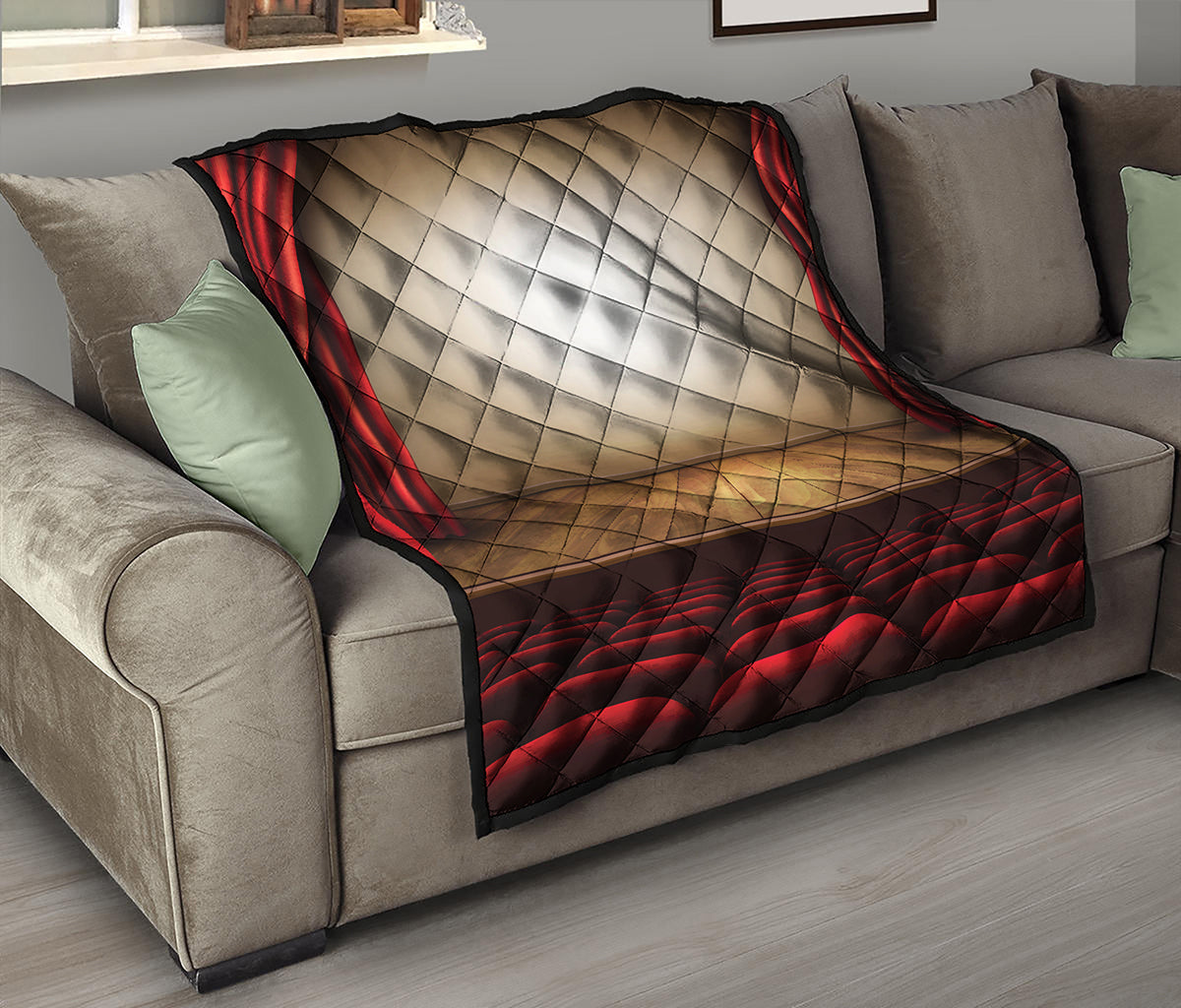 Theater Stage Print Quilt
