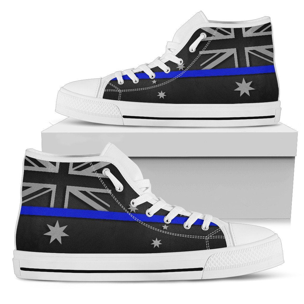Thin Blue Line Australia Women's High Top Shoes GearFrost