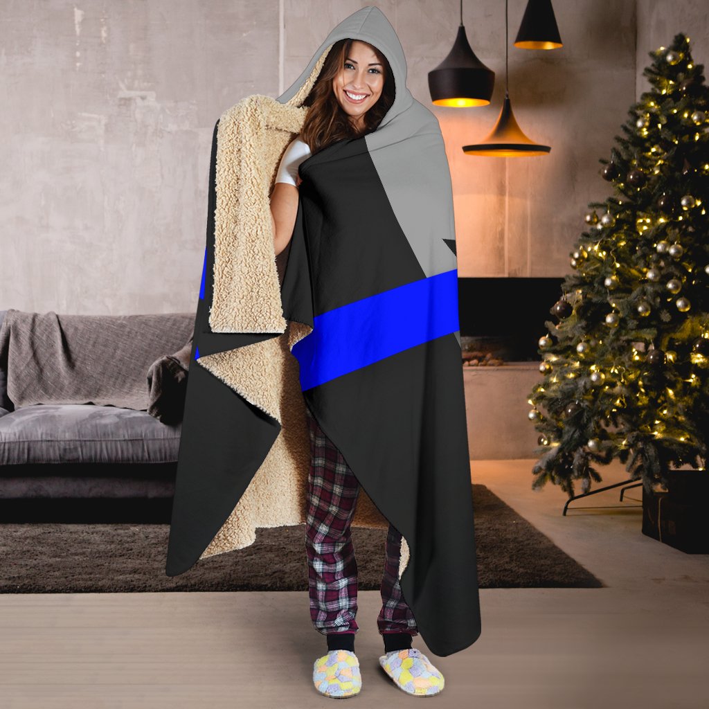 Thin Blue Line Canada Hooded Blanket GearFrost