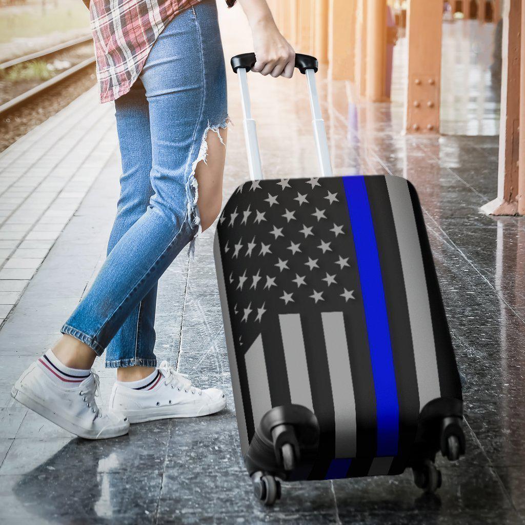 Thin Blue Line Luggage Cover GearFrost