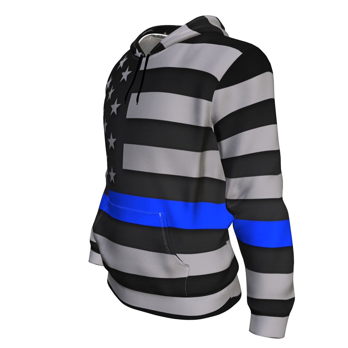 Thin Blue Line Unisex Pullover Hoodie GearFrost