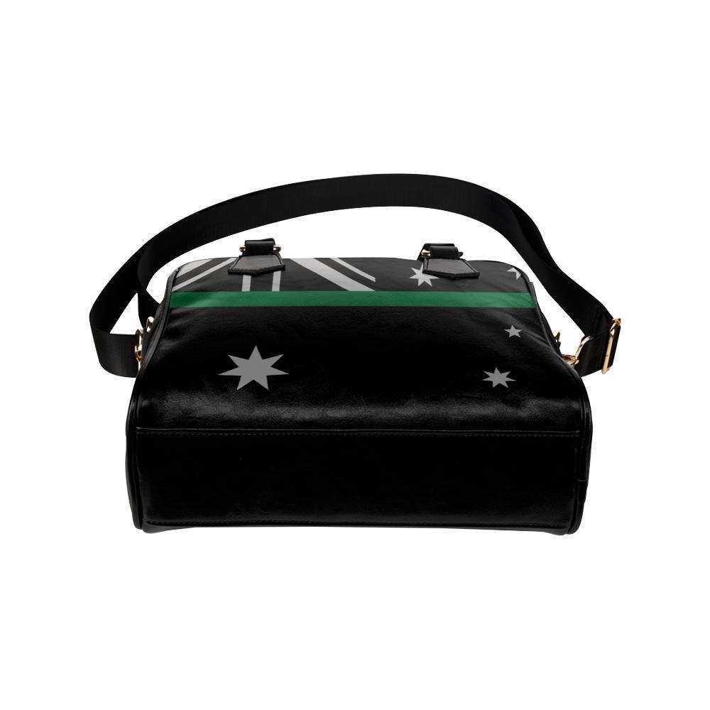 Thin Green Line Australia Leather Shoulder Handbag GearFrost