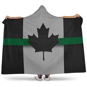 Thin Green Line Canada Hooded Blanket GearFrost