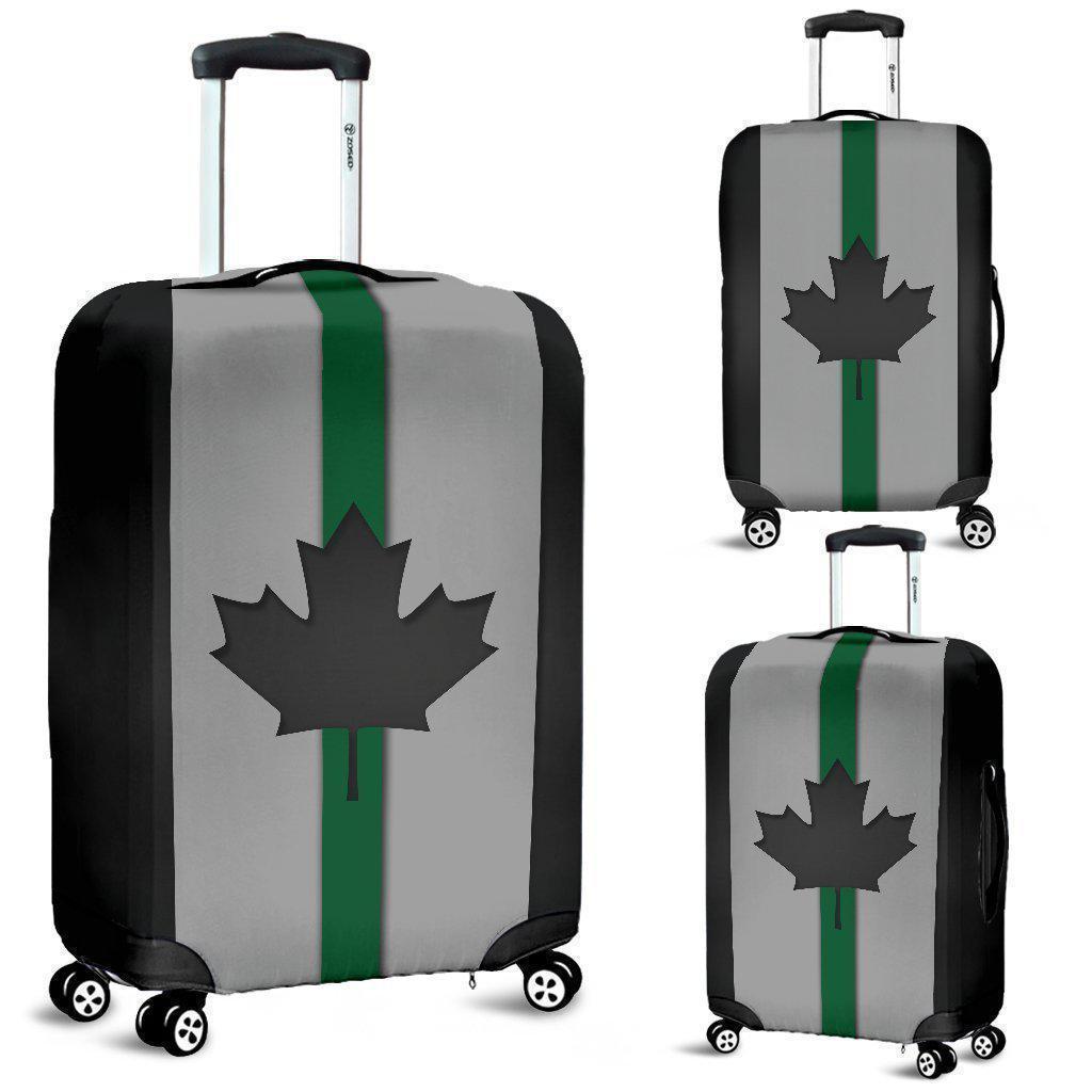 Thin Green Line Canada Luggage Cover GearFrost