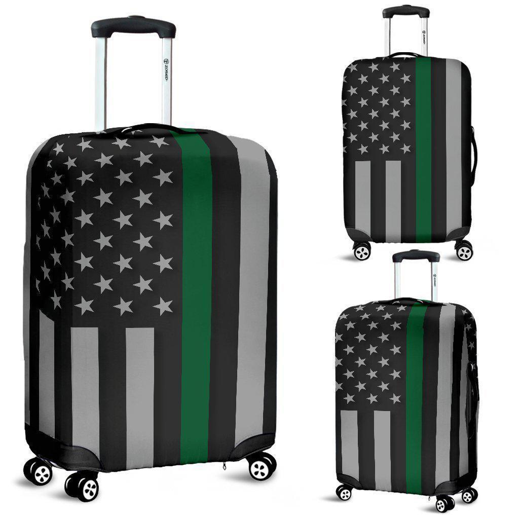 Thin Green Line Luggage Cover GearFrost