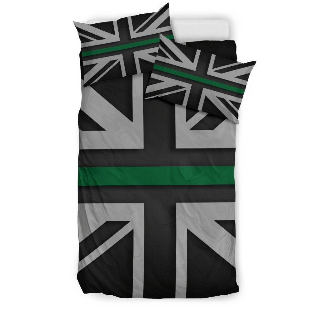 Thin Green Line Union Jack Duvet Cover Bedding Set GearFrost
