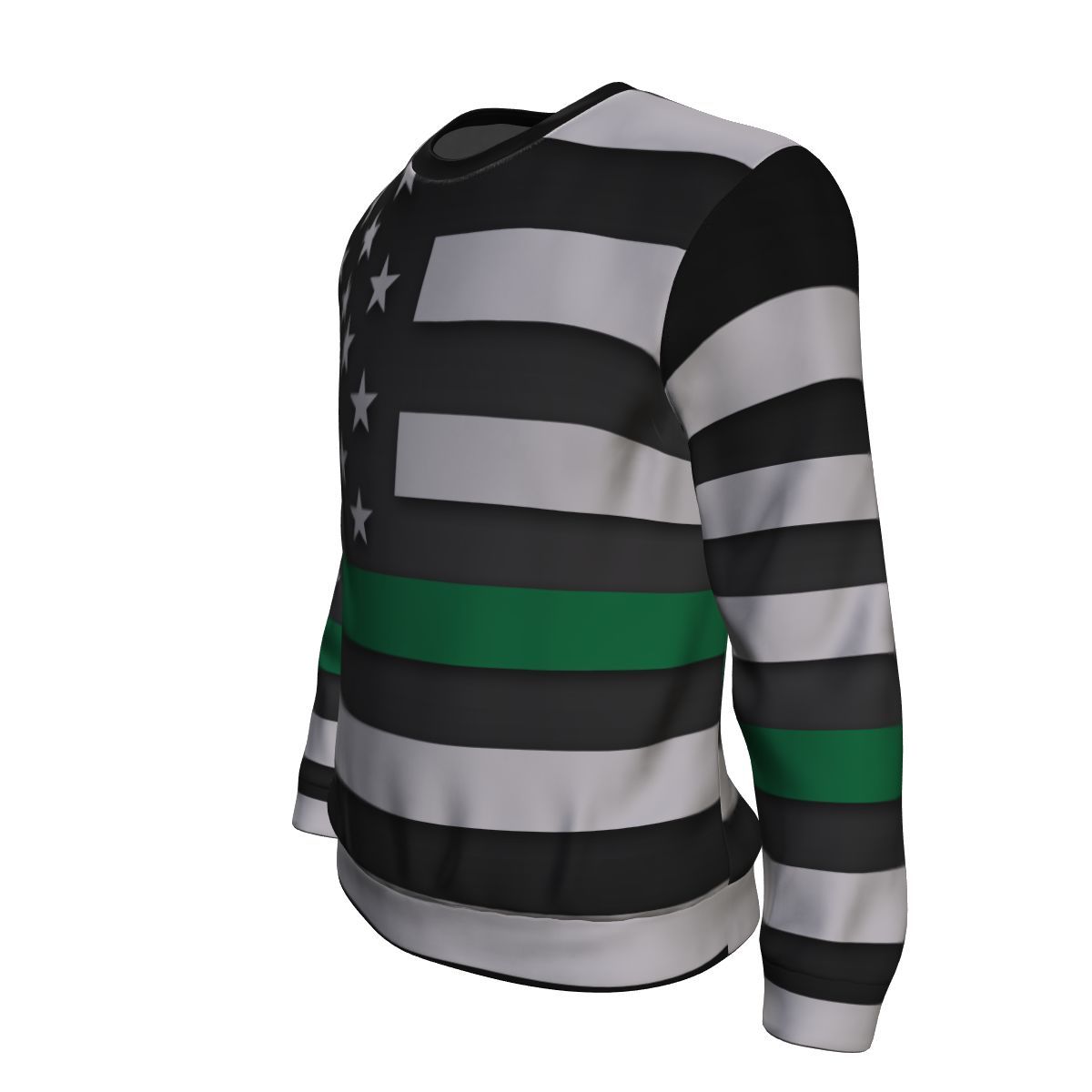 Thin Green Line Unisex Crewneck Sweatshirt GearFrost