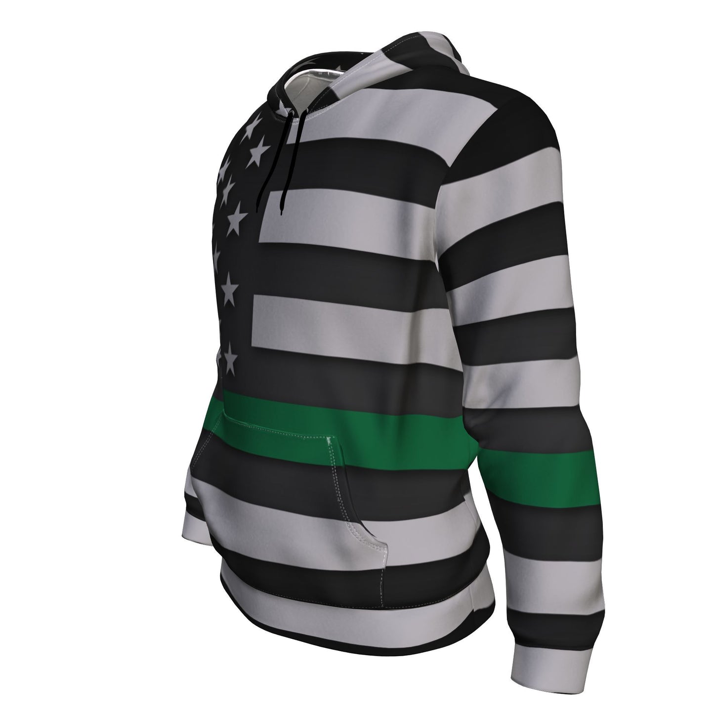 Thin Green Line Unisex Pullover Hoodie GearFrost