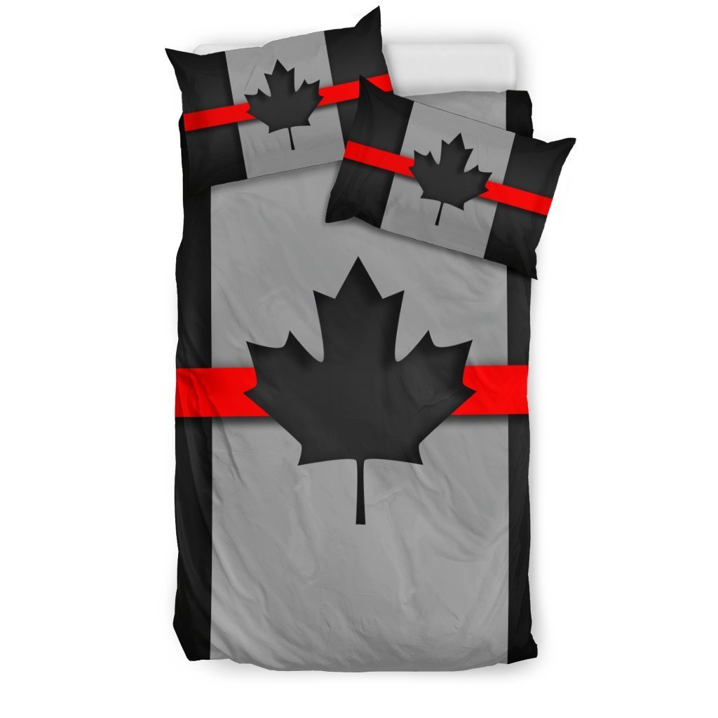 Thin Red Line Canada Duvet Cover Bedding Set GearFrost