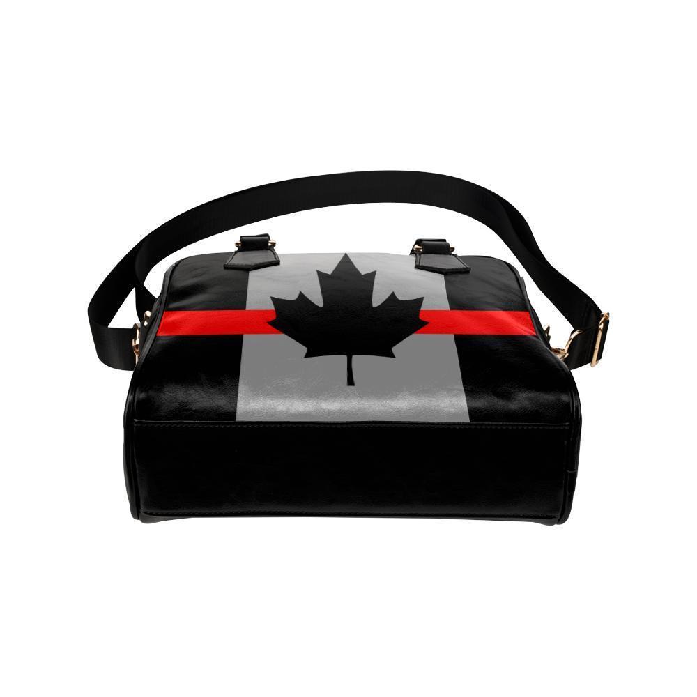 Thin Red Line Canada Leather Shoulder Handbag GearFrost