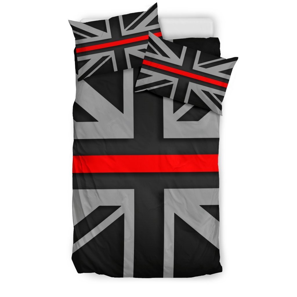 Thin Red Line Union Jack Duvet Cover Bedding Set GearFrost