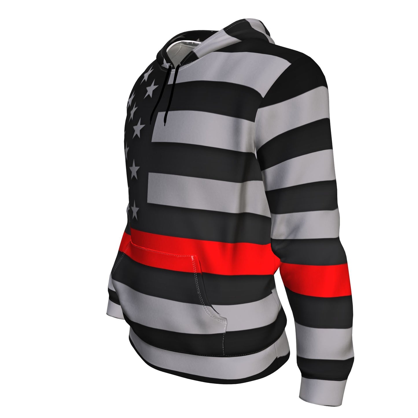 Thin Red Line Unisex Pullover Hoodie GearFrost