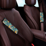 Tiger And Toucan Pattern Print Car Seat Belt Covers