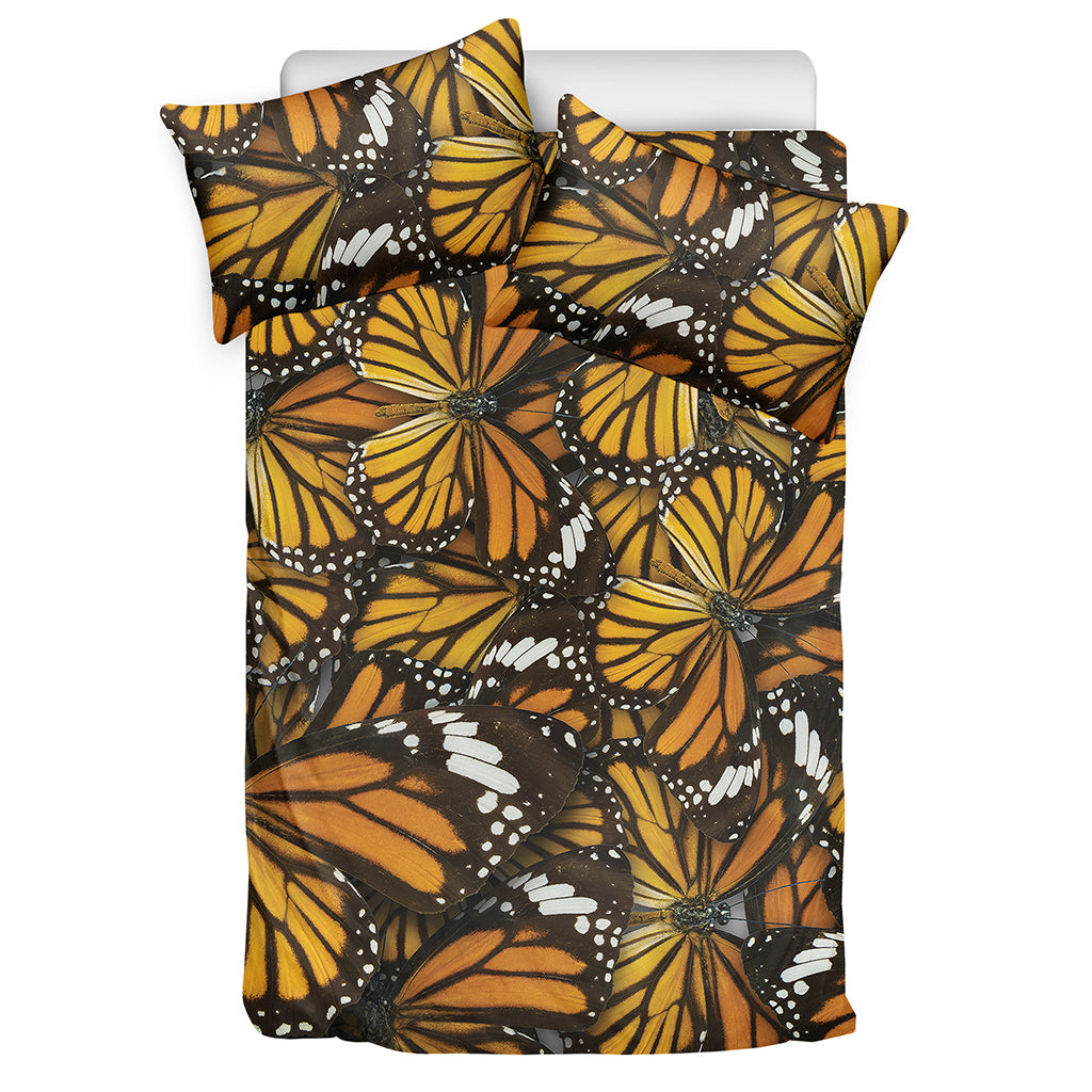 Tiger Monarch Butterfly Pattern Print Duvet Cover Bedding Set