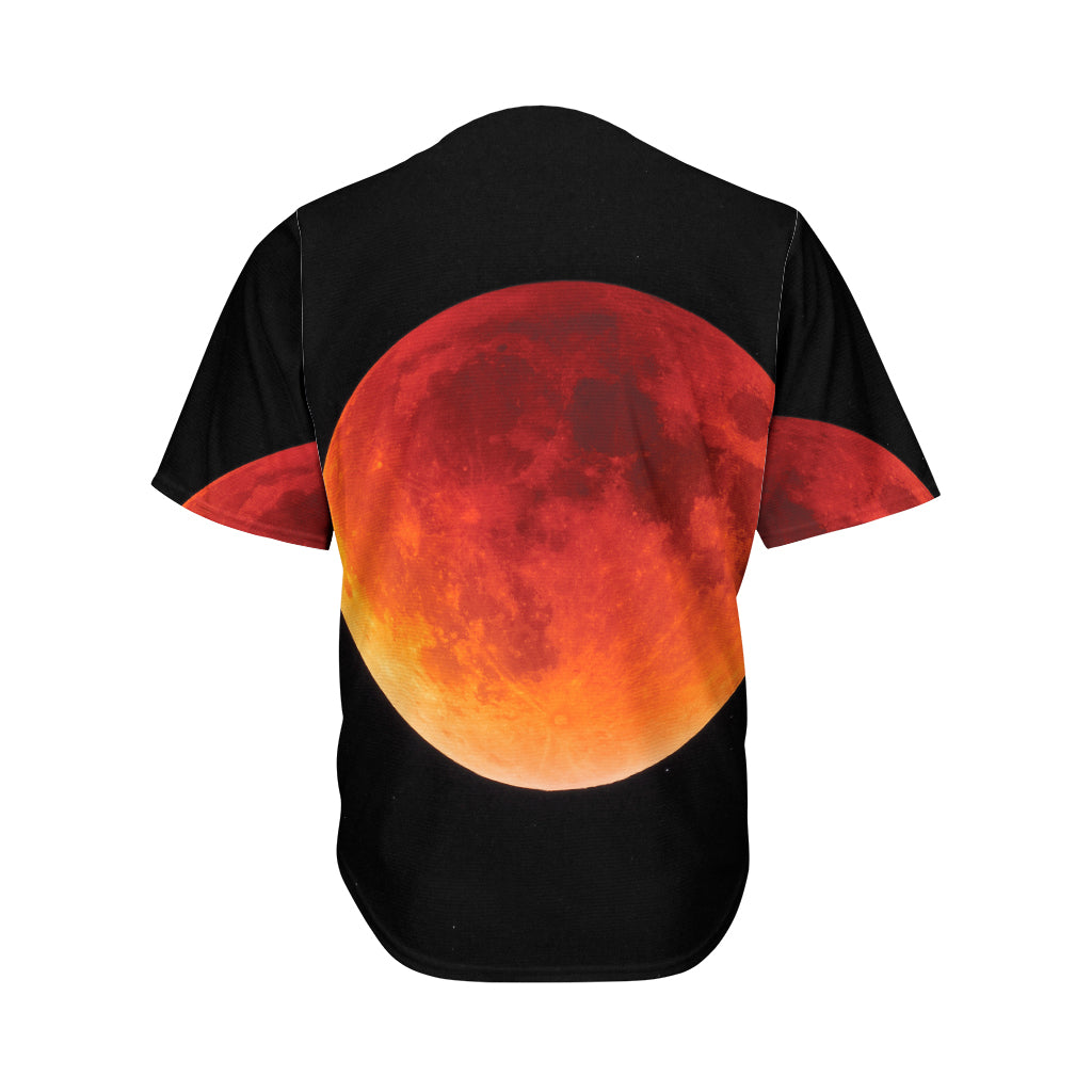 Total Lunar Eclipse Print Men's Baseball Jersey