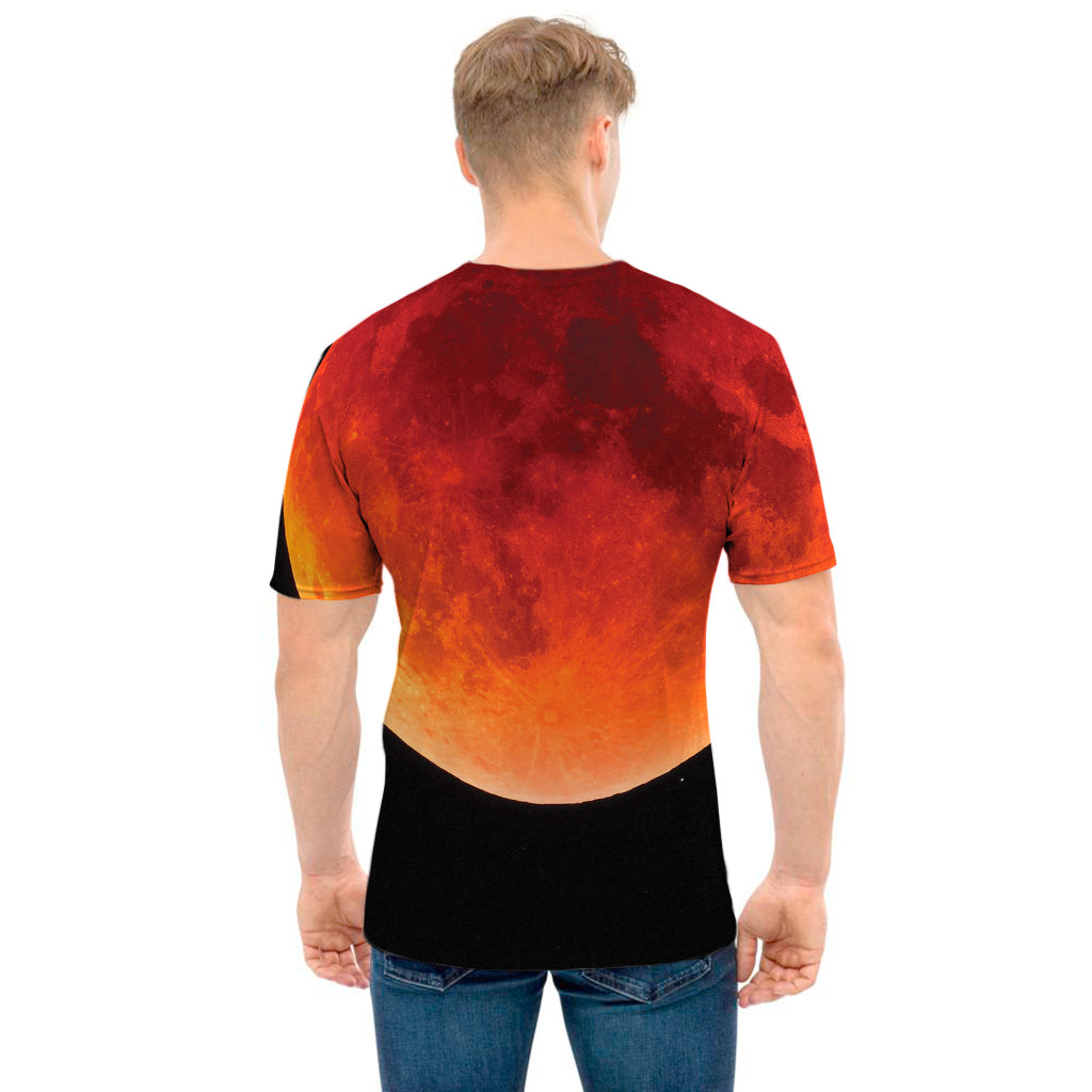 Total Lunar Eclipse Print Men's T-Shirt