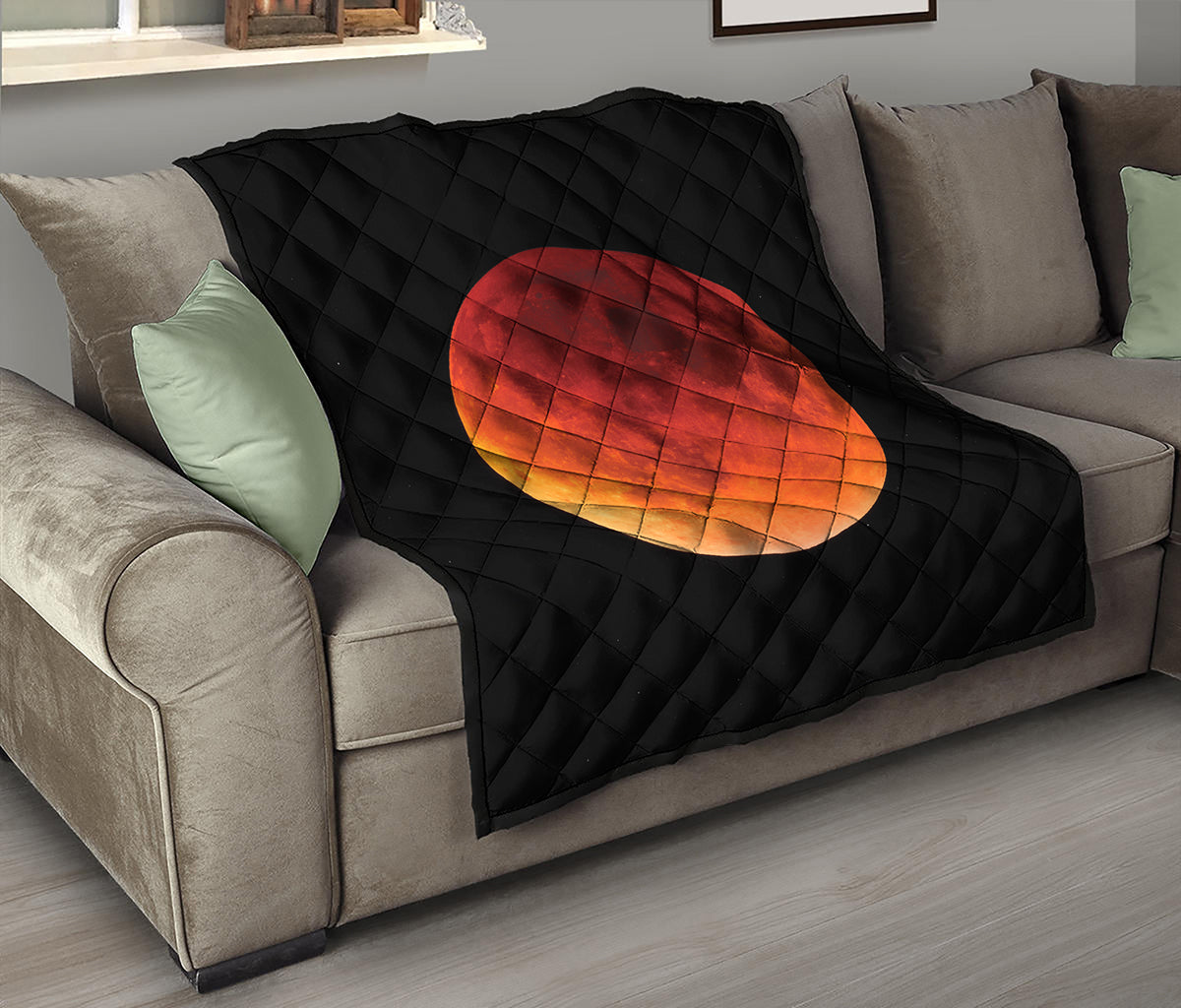 Total Lunar Eclipse Print Quilt