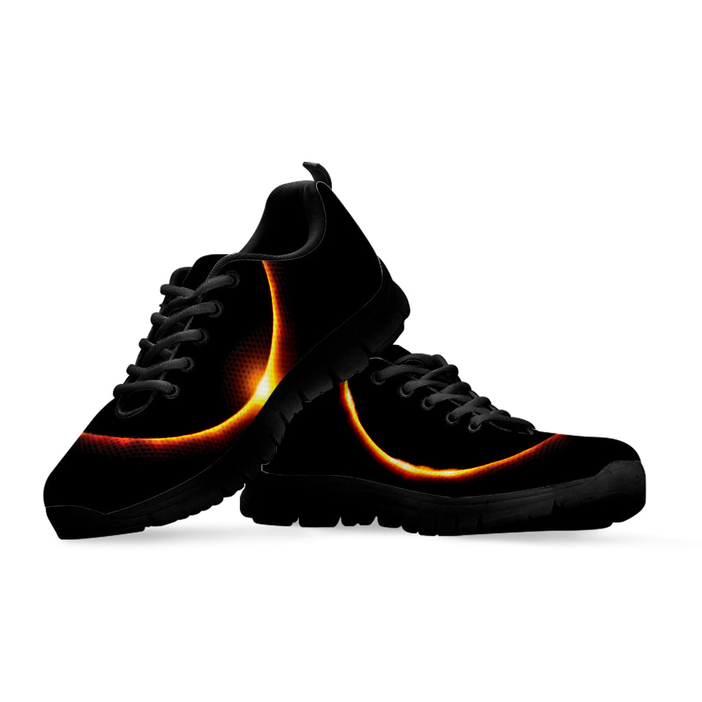Total Solar Eclipse Print Black Sneakers