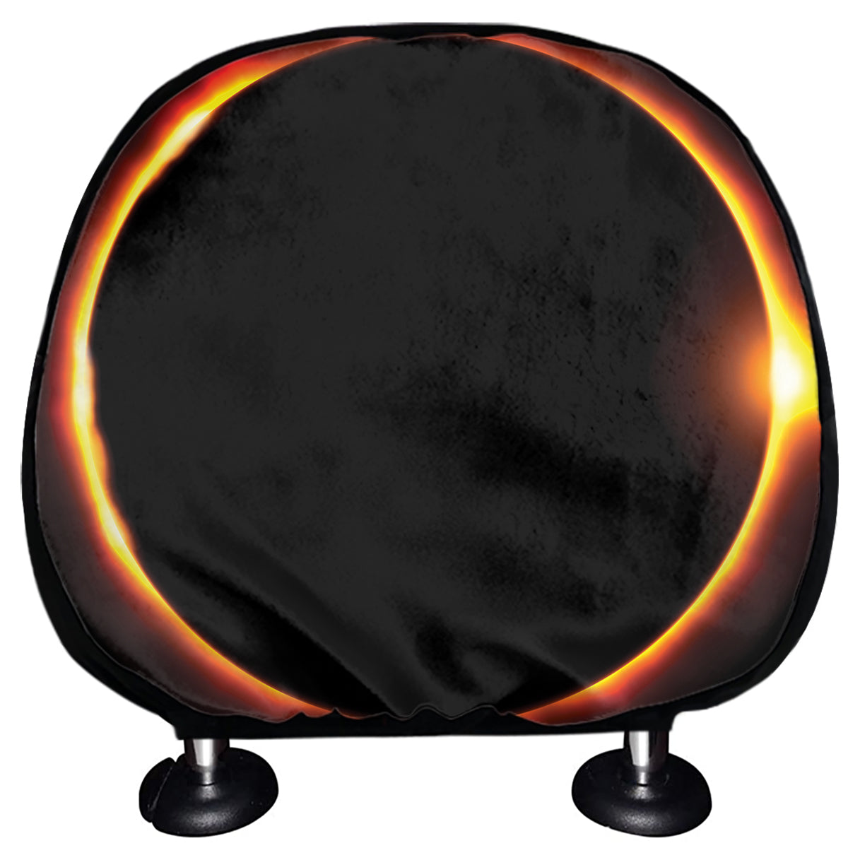 Total Solar Eclipse Print Car Headrest Covers