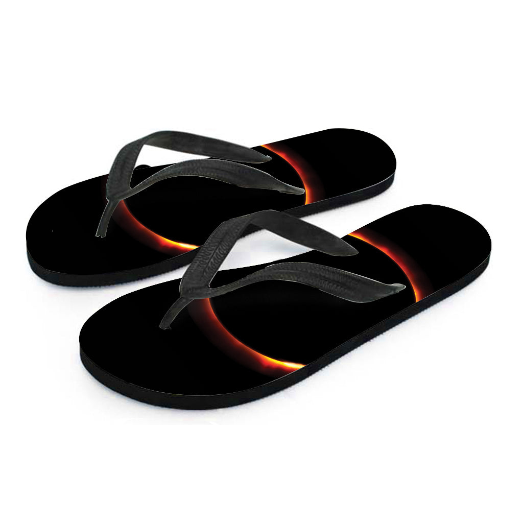 Total Solar Eclipse Print Flip Flops