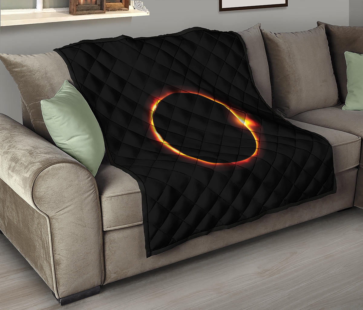 Total Solar Eclipse Print Quilt
