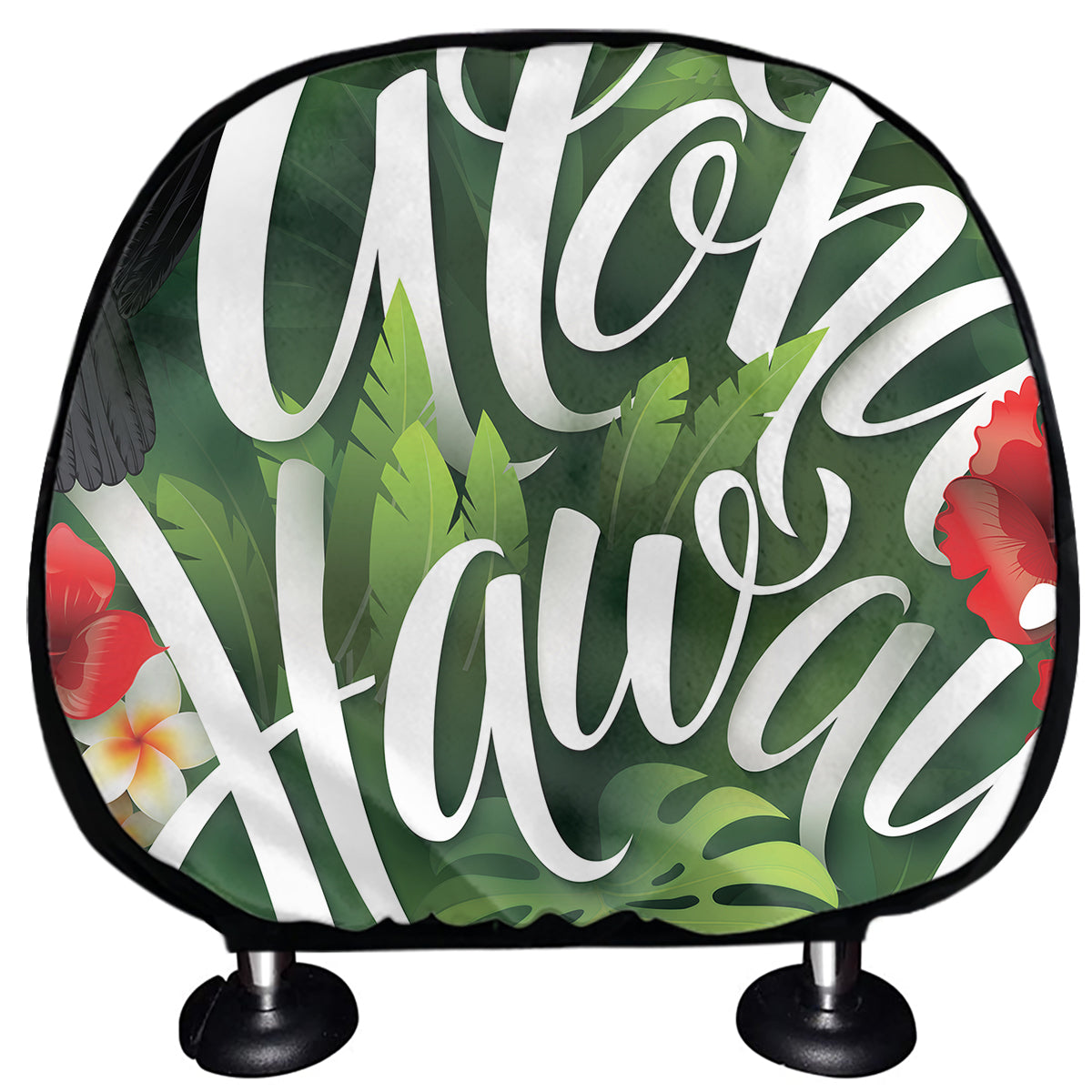 Toucan Aloha Hawaii Print Car Headrest Covers
