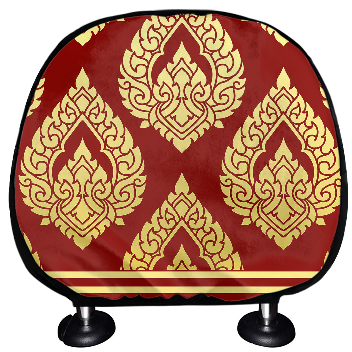Traditional Thai Pattern Print Car Headrest Covers