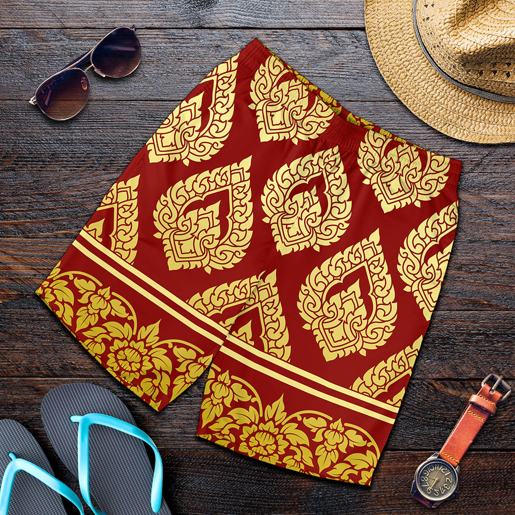 Traditional Thai Pattern Print Men's Shorts