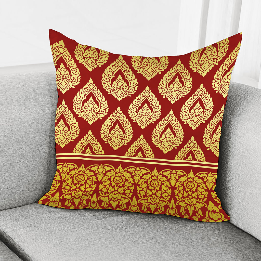Traditional Thai Pattern Print Pillow Cover