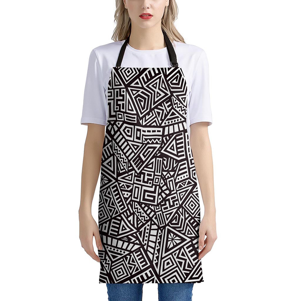 Tribal Aztec Geometric Pattern Print Apron