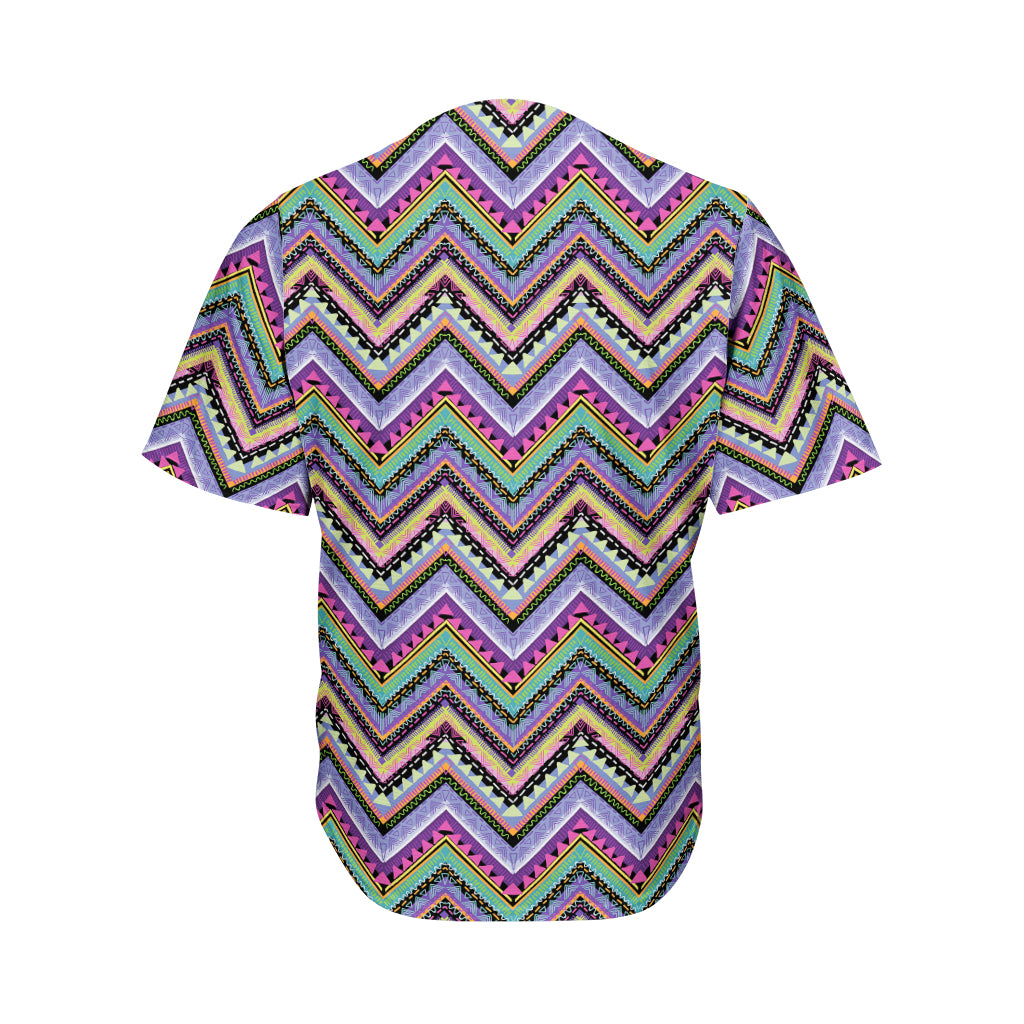 Tribal Aztec Hippie Pattern Print Men's Baseball Jersey