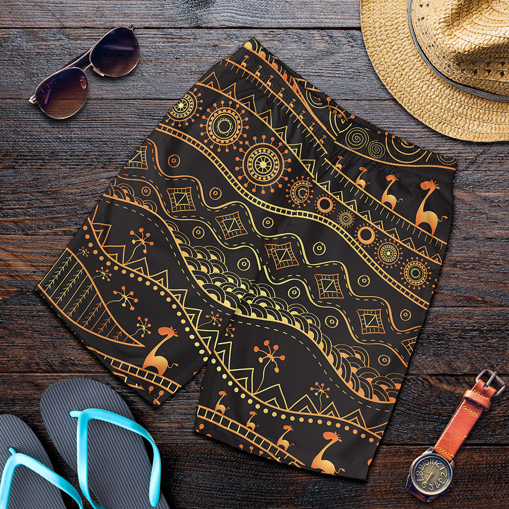 Tribal Ethnic African Pattern Print Men's Shorts