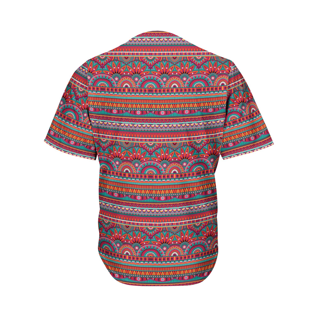 Tribal Ethnic Pattern Print Men's Baseball Jersey
