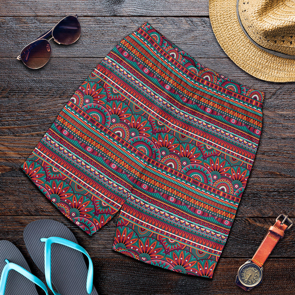 Tribal Ethnic Pattern Print Men's Shorts