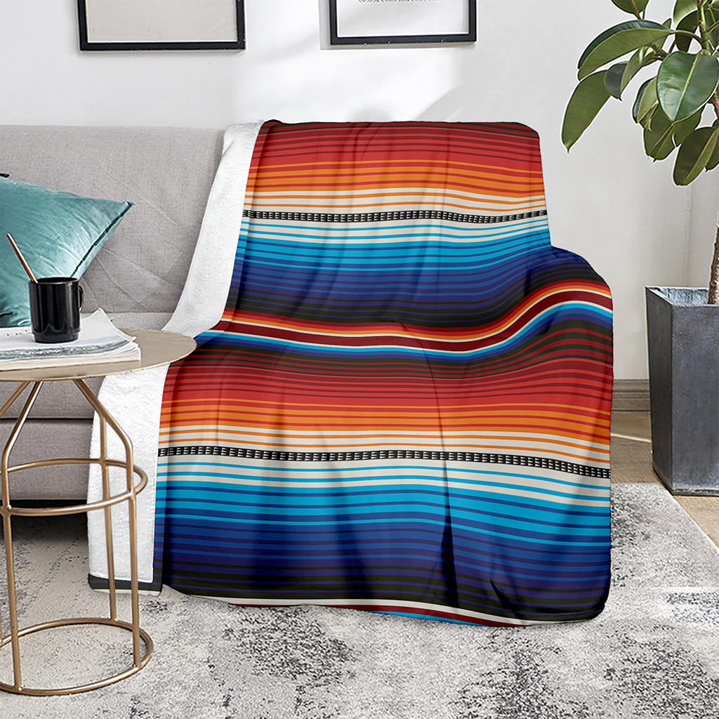 Tribal Mexican Blanket Pattern Print Blanket