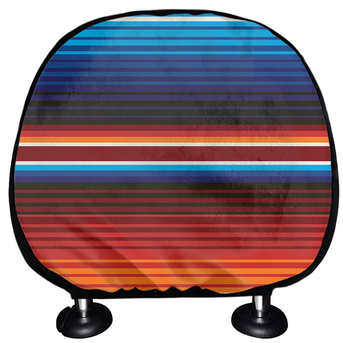 Tribal Mexican Blanket Pattern Print Car Headrest Covers