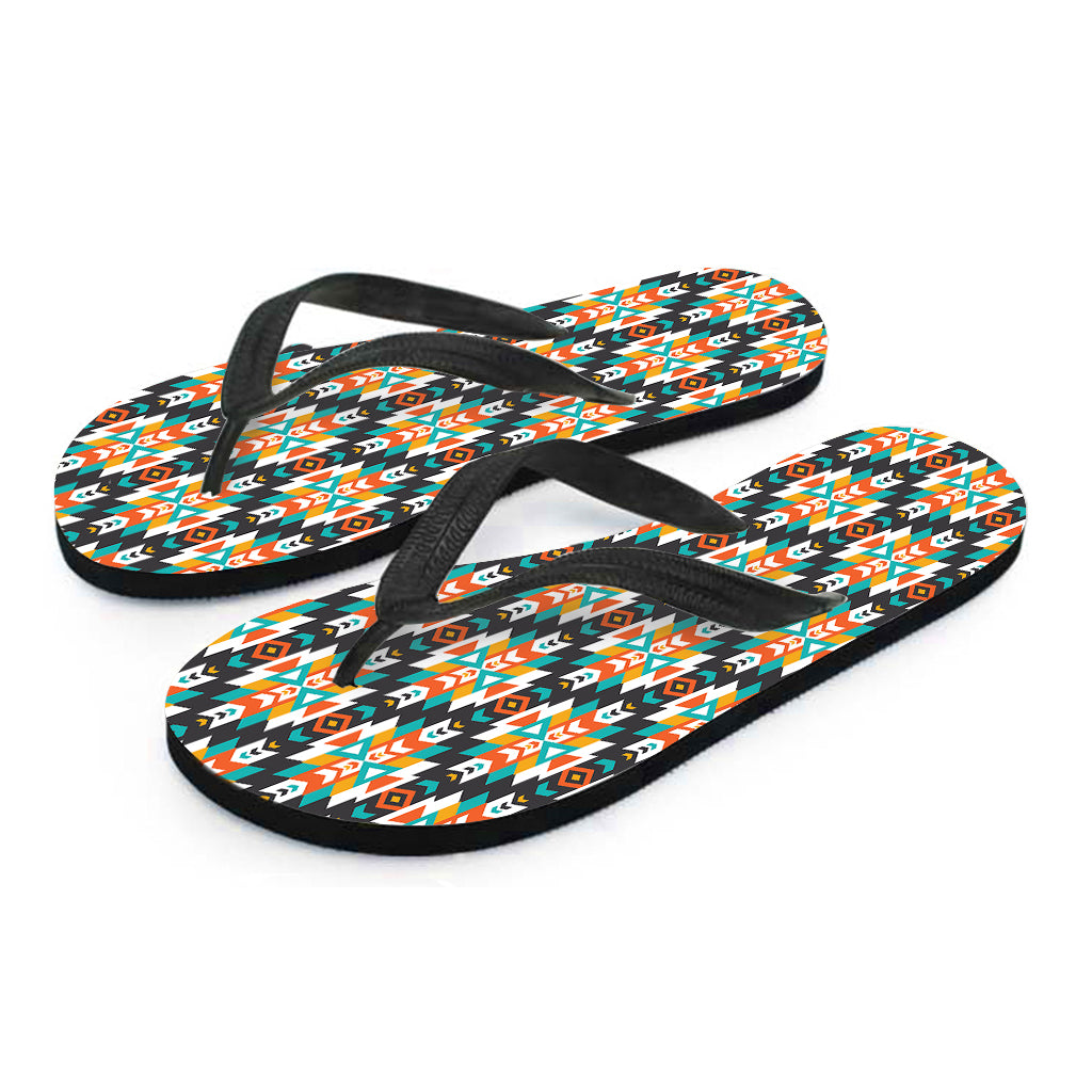 Tribal Native American Pattern Print Flip Flops
